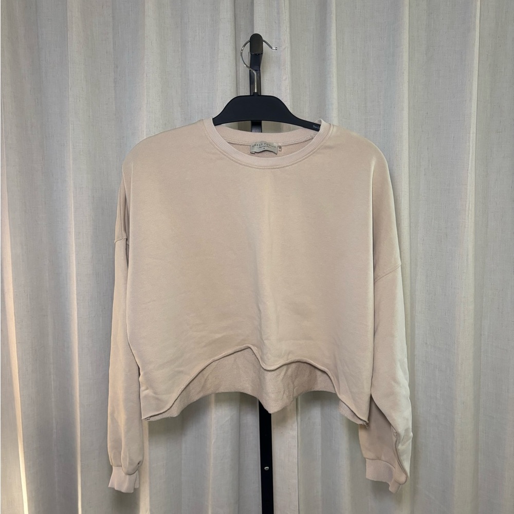 Dress Forum Beige Cropped Sweatshirt